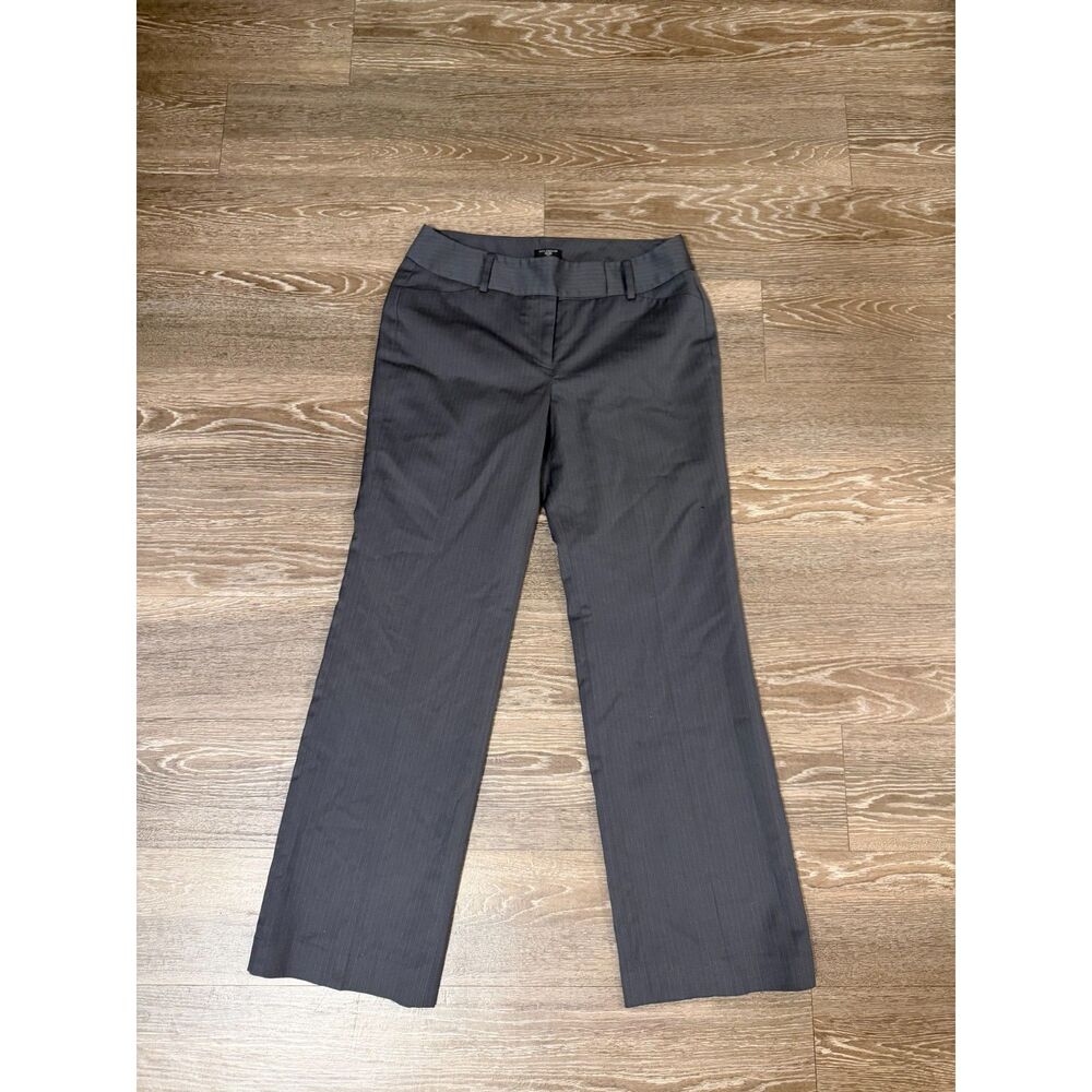 Low rise, pinstripe charcoal business pants, 6P - Picture 2 of 4